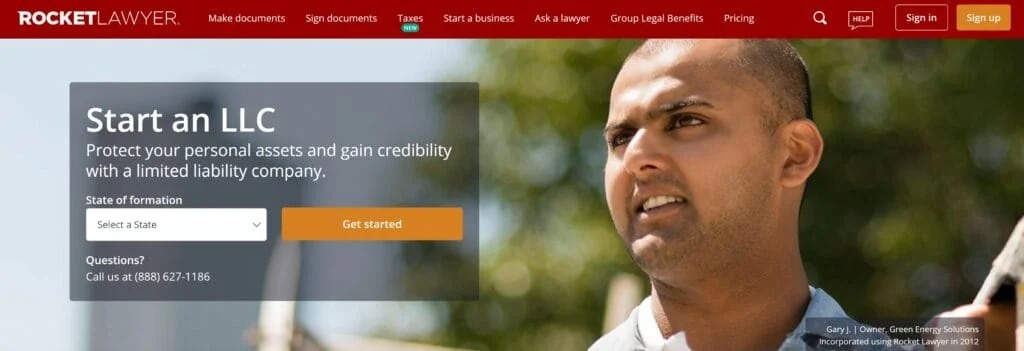 rocket lawyer product image