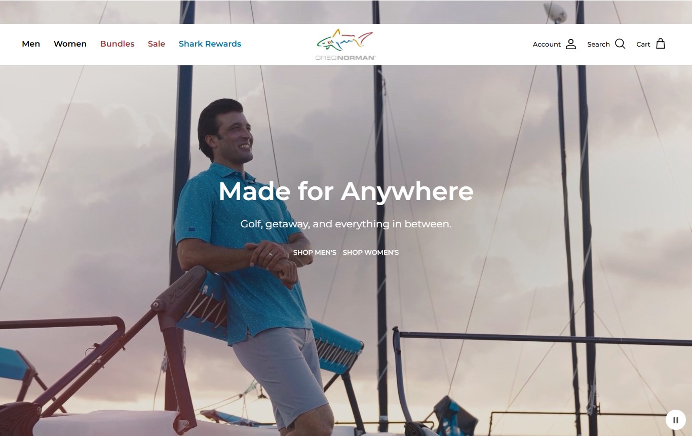 greg norman clothing product image